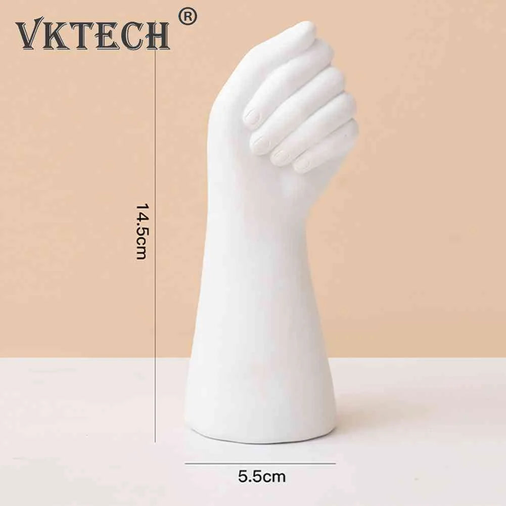 Nordic Creative Vase Home Decor Gesture Flowers Vase Flower Arrangement Dried Flower Art Home Living Room Decor Decorative Vases