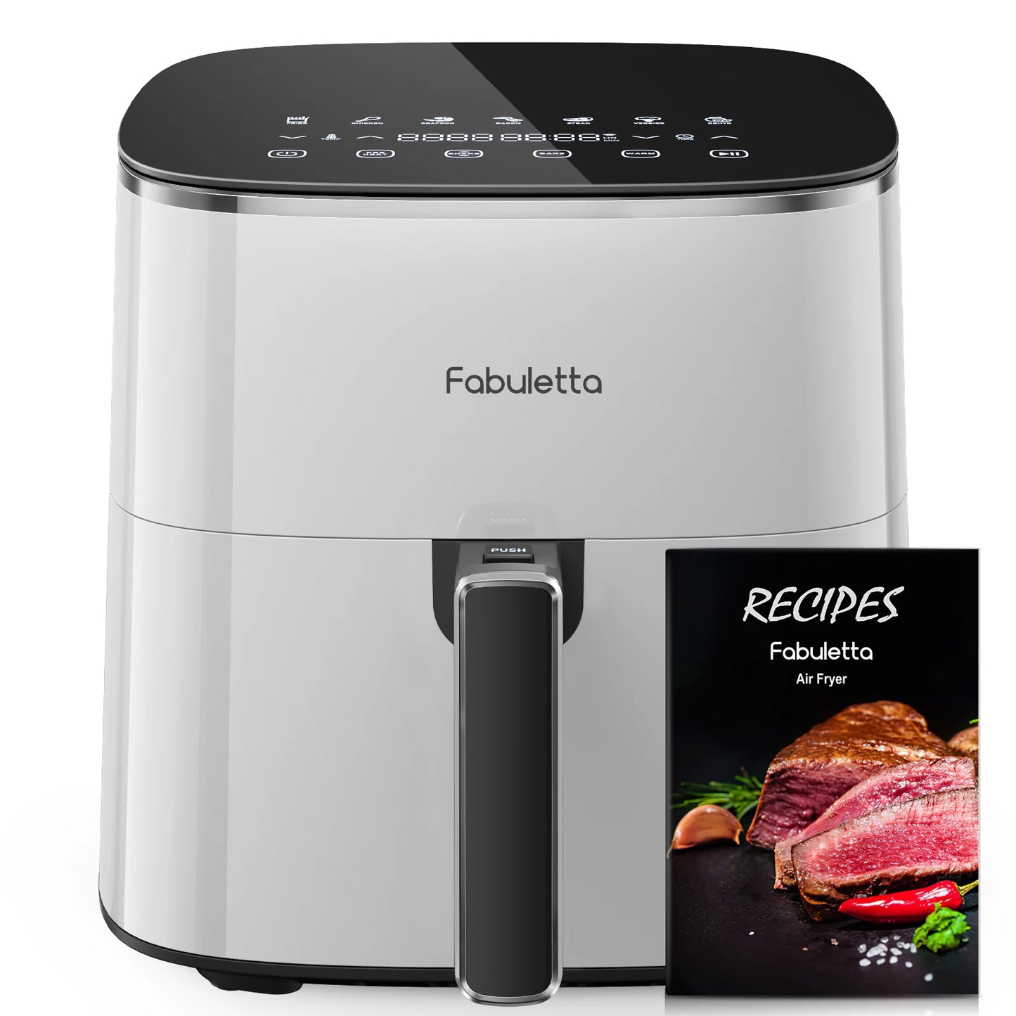 Air Fryer 11-in-1 Digital , Large 6 QT Airfryer with Easy View Windows, MAX 450℉ for Crispy, 50% Faster, Fast Roast, Preheat