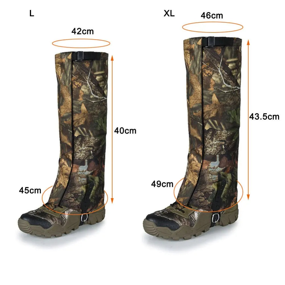 Adjustable Snow Boot Gaiters Comfortable Breathable Oxford Cloth for Walking Hunting Outdoor Hiking Sneaker Accessories