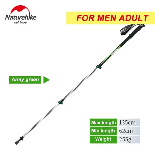 Alpenstocks Ultralight Trekking Folding Pole Walking Hiking sticks camping family Alpenstocks 1 pcs Walking stick self defense