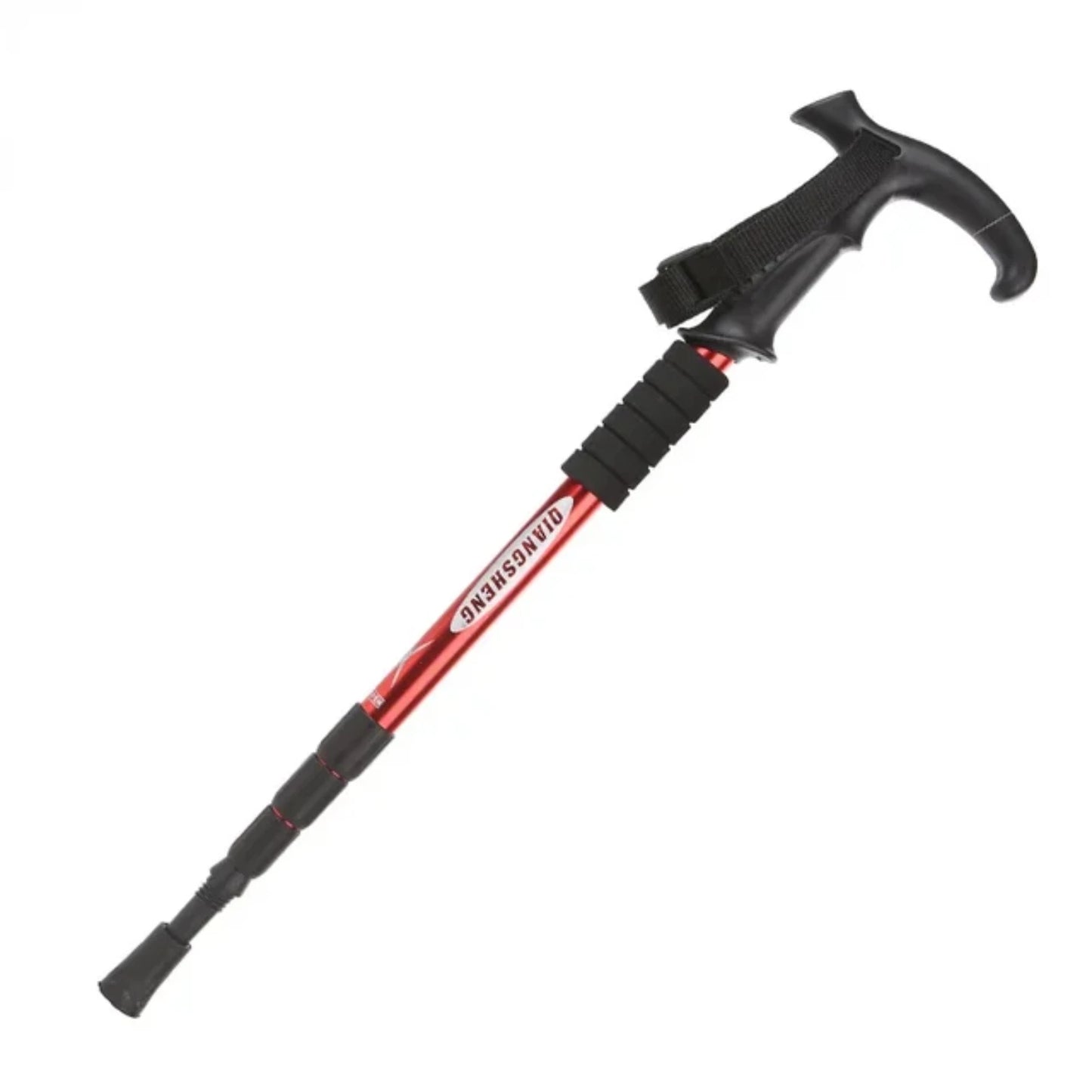 Aluminum Alloy Folding Walking Sticks Hiking High-quality Trekking Poles 4-section Telescopic Walking Sticks The Elderly