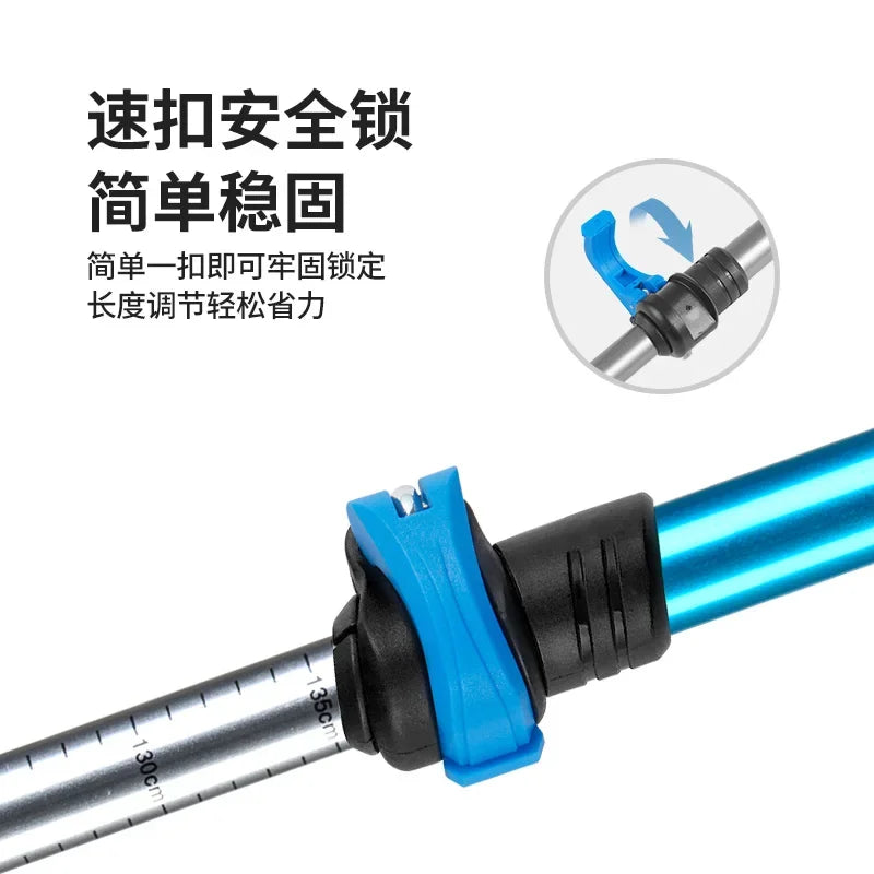 Ultralight Trekking Folding Pole Walking Hiking sticks camping family Alpenstocks 1pc Baston Hiking sticks ultralight Stick