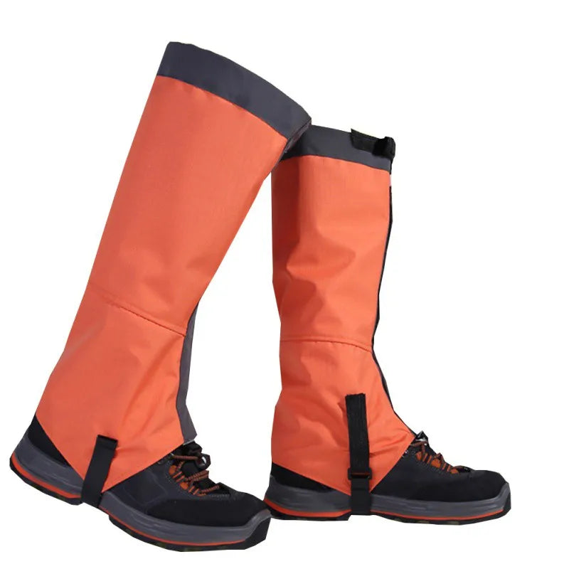 2pcs/Set Shoes Cover Outdoor Snow Kneepad Skiing Gaiters Hiking Climbing Leg Protection Sport Safety Waterproof Leg Warmers