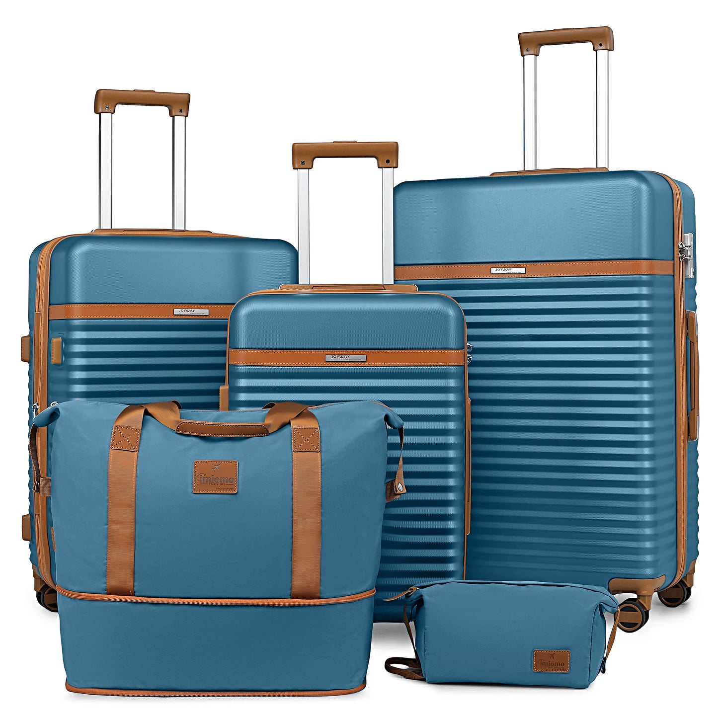Joyway Expandable Luggage Sets,Hard Shell Lightweight Durable Suitcase with Duffel Bag and Toiletry Bag, TSA Lock,Spinner Wheels