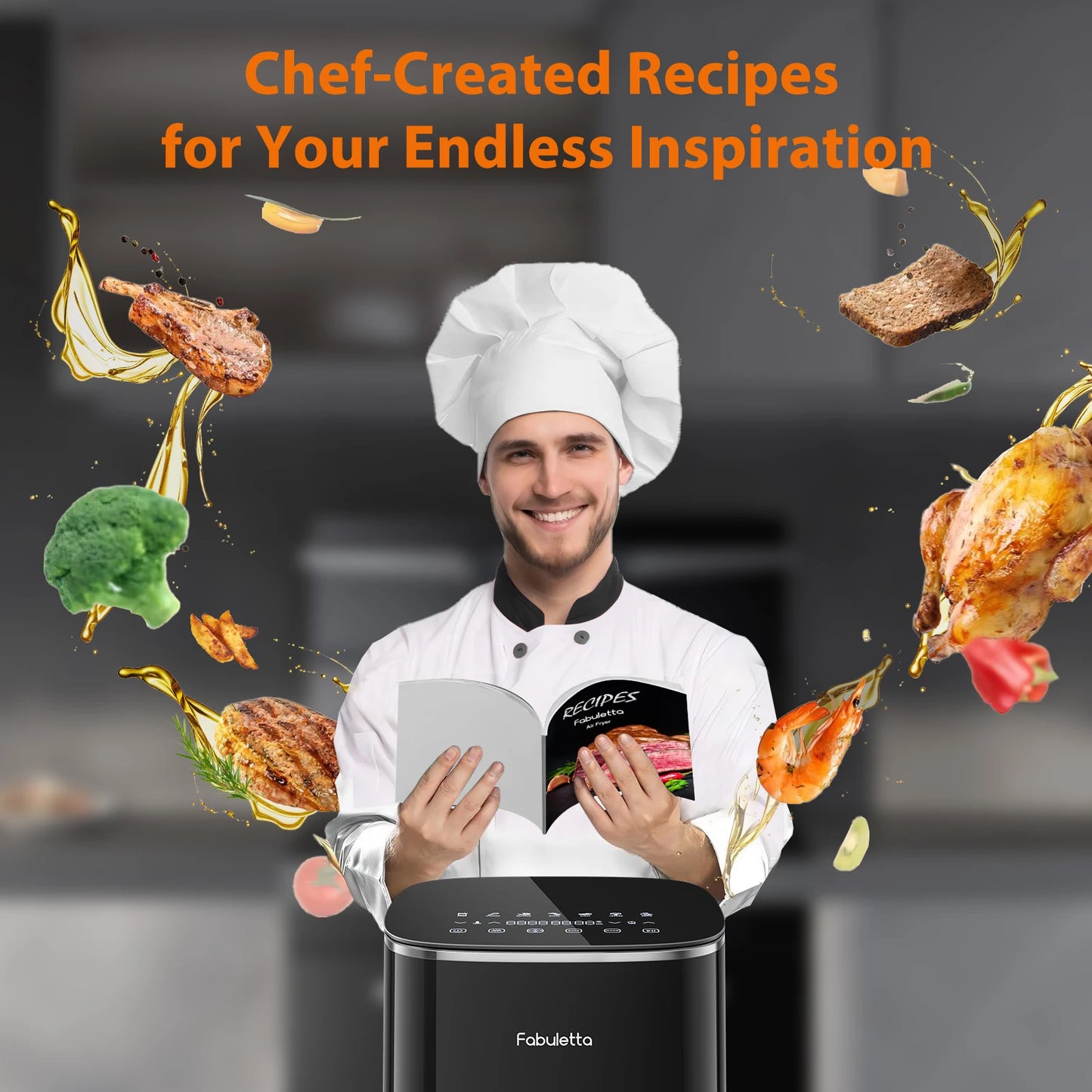 Air Fryer 11-in-1 Digital , Large 6 QT Airfryer with Easy View Windows, MAX 450℉ for Crispy, 50% Faster, Fast Roast, Preheat