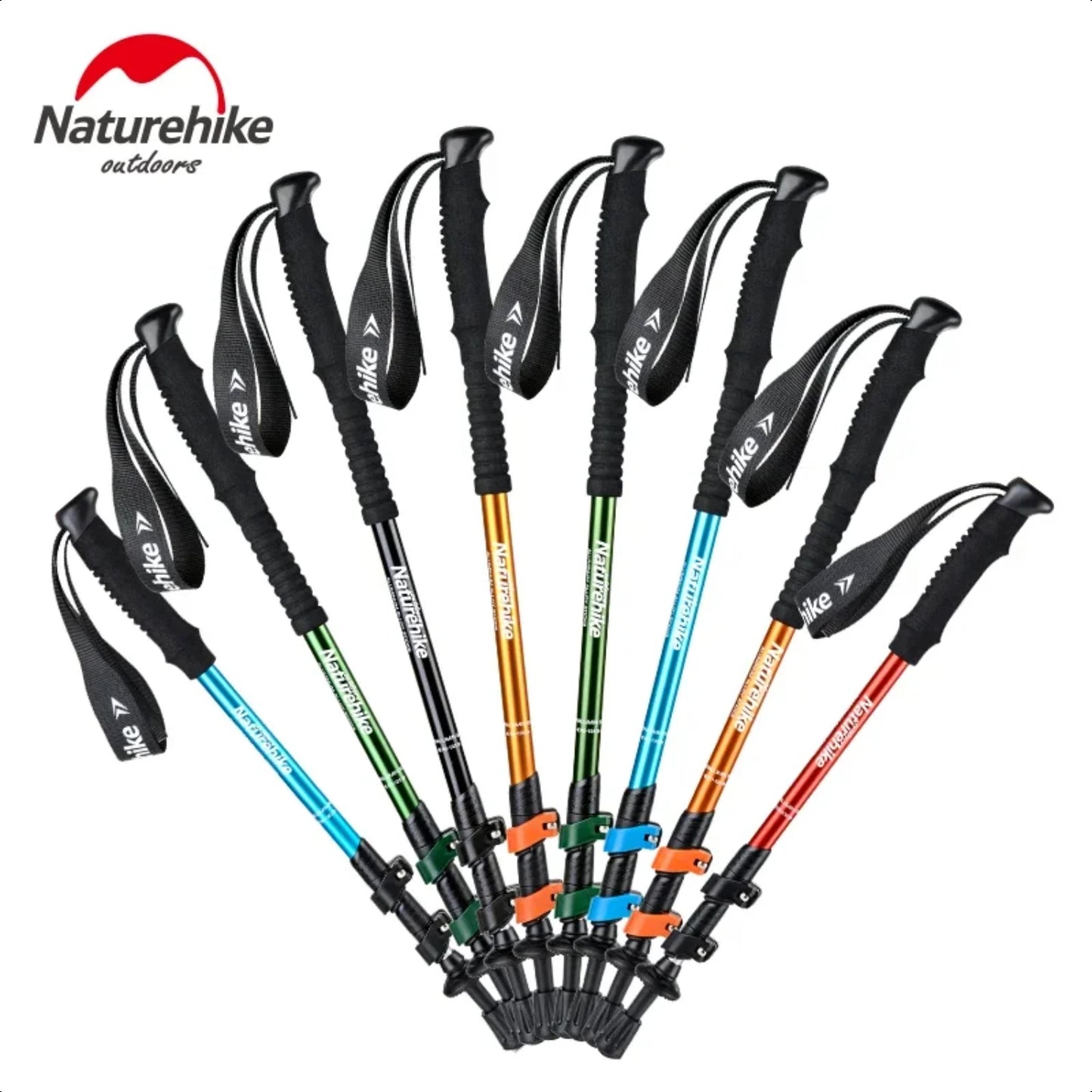 Alpenstocks Ultralight Trekking Folding Pole Walking Hiking sticks camping family Alpenstocks 1 pcs Walking stick self defense