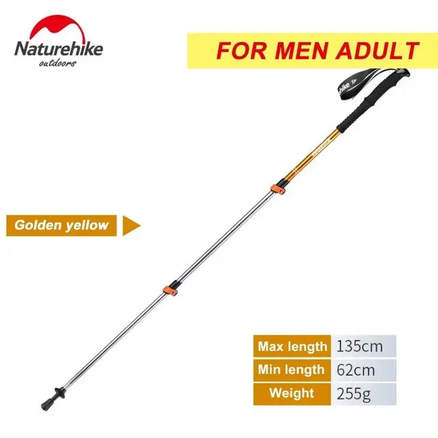 Alpenstocks Ultralight Trekking Folding Pole Walking Hiking sticks camping family Alpenstocks 1 pcs Walking stick self defense