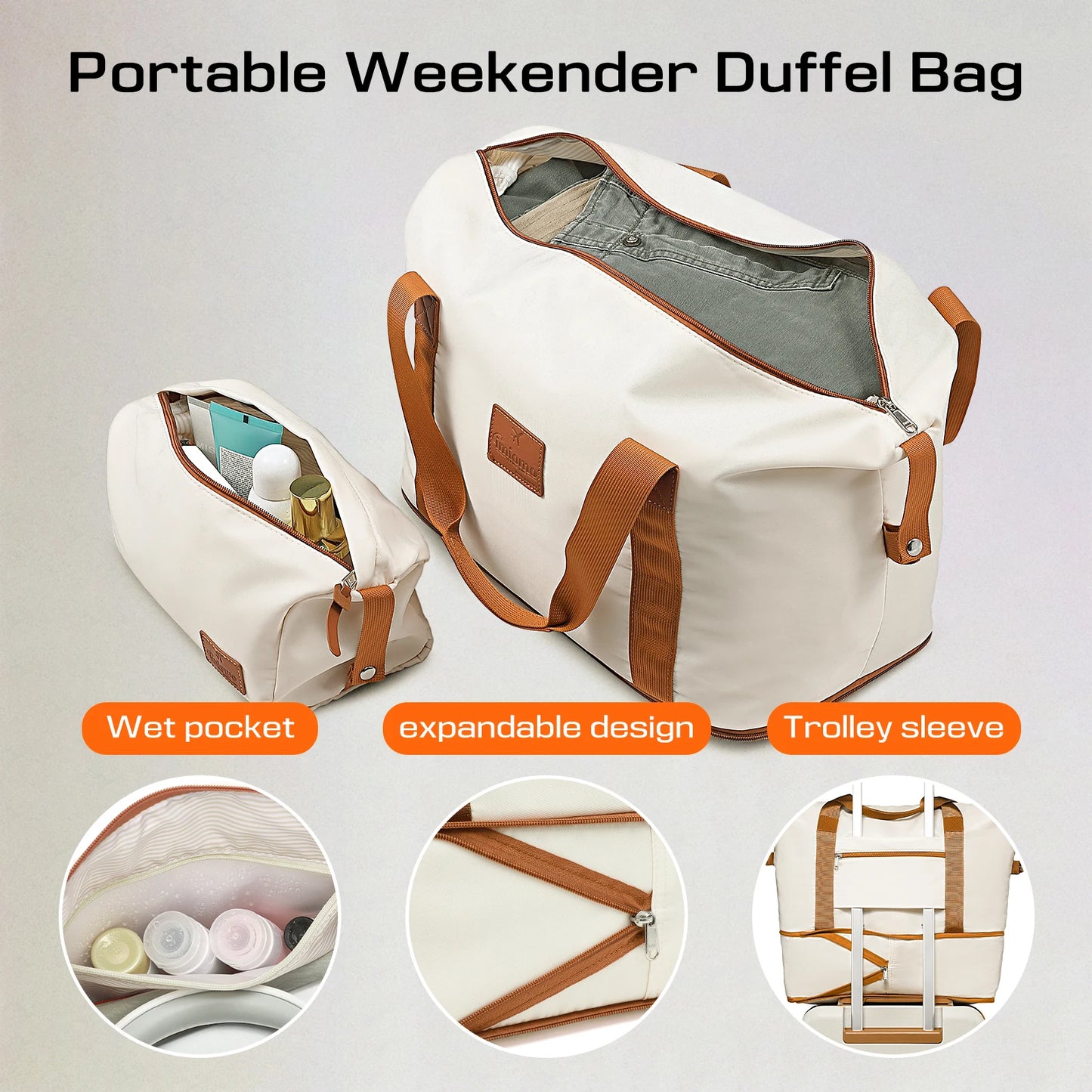 Joyway Expandable Luggage Sets,Hard Shell Lightweight Durable Suitcase with Duffel Bag and Toiletry Bag, TSA Lock,Spinner Wheels