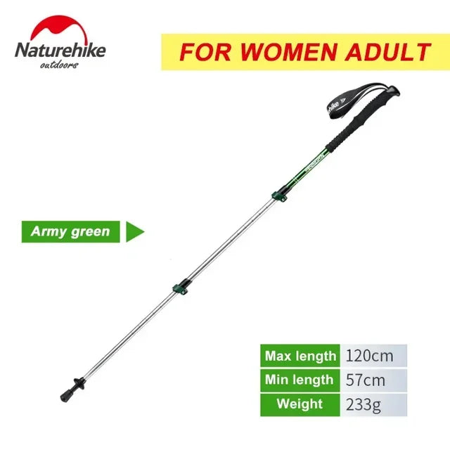 Alpenstocks Ultralight Trekking Folding Pole Walking Hiking sticks camping family Alpenstocks 1 pcs Walking stick self defense