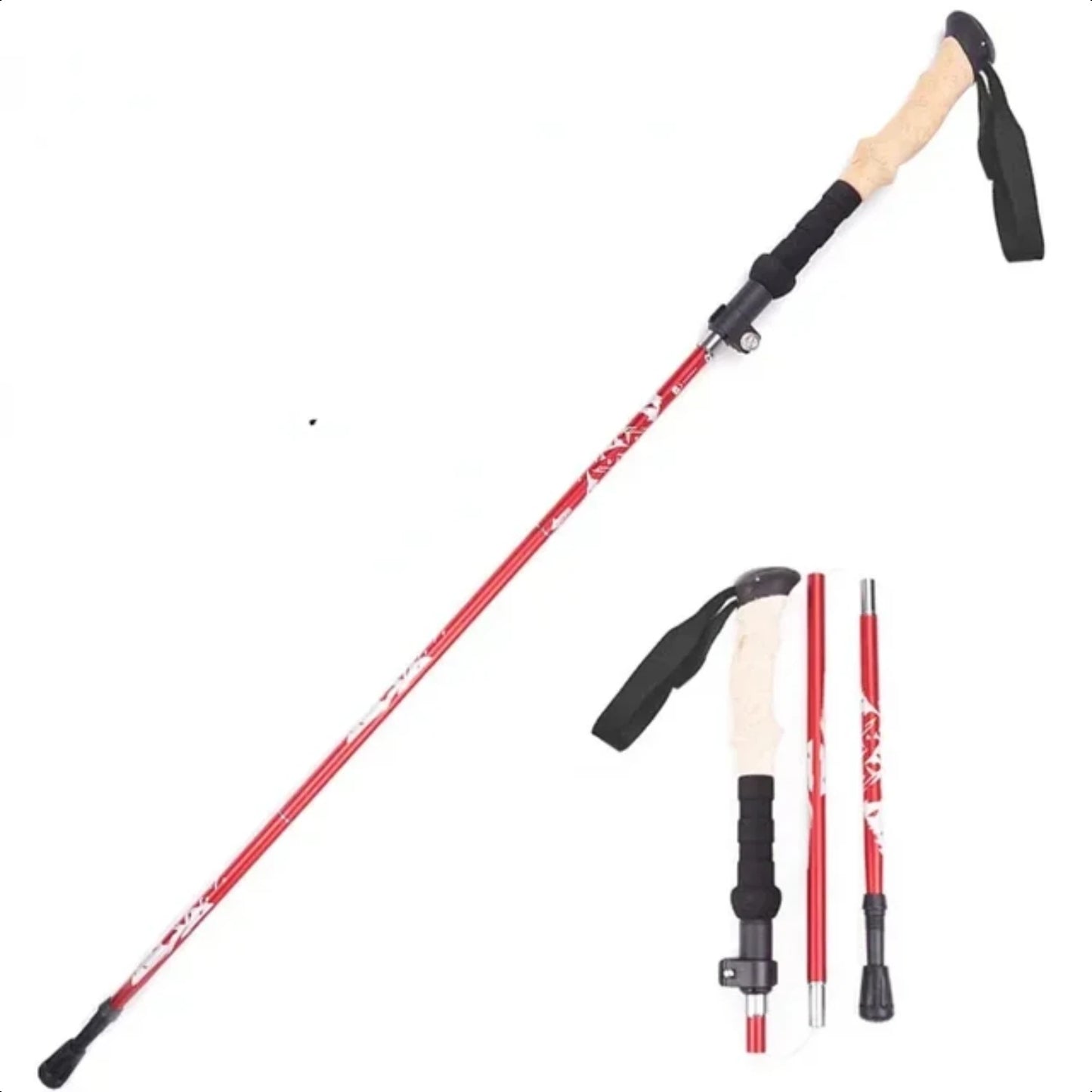 Ultralight Collapsible Telescopic Trekking Pole for Hiking and Travel, Anti Shock Alpinism Walking Stick for Outdoor Crutch