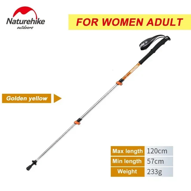 Alpenstocks Ultralight Trekking Folding Pole Walking Hiking sticks camping family Alpenstocks 1 pcs Walking stick self defense