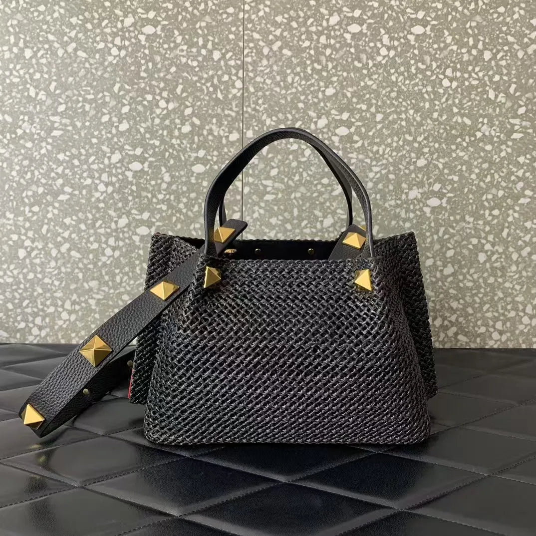 Casual Tote Bag Natural Grass Woven Bags Large Capacity Handbag Shoulder Bag Luxury Designer Bags Summer Beach Vacation Bag