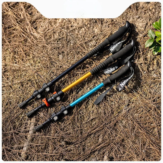 Ultralight Trekking Folding Pole Walking Hiking sticks camping family Alpenstocks 1pc Baston Hiking sticks ultralight Stick