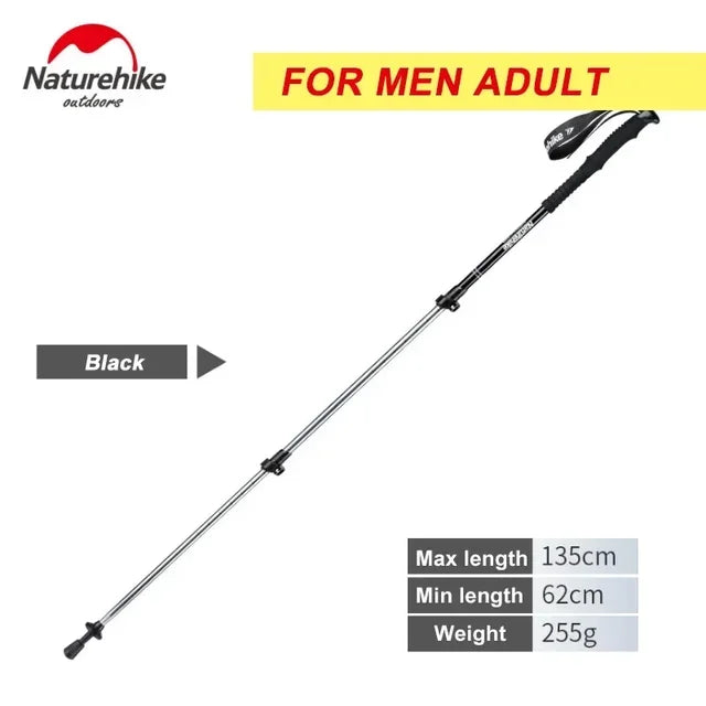 Alpenstocks Ultralight Trekking Folding Pole Walking Hiking sticks camping family Alpenstocks 1 pcs Walking stick self defense