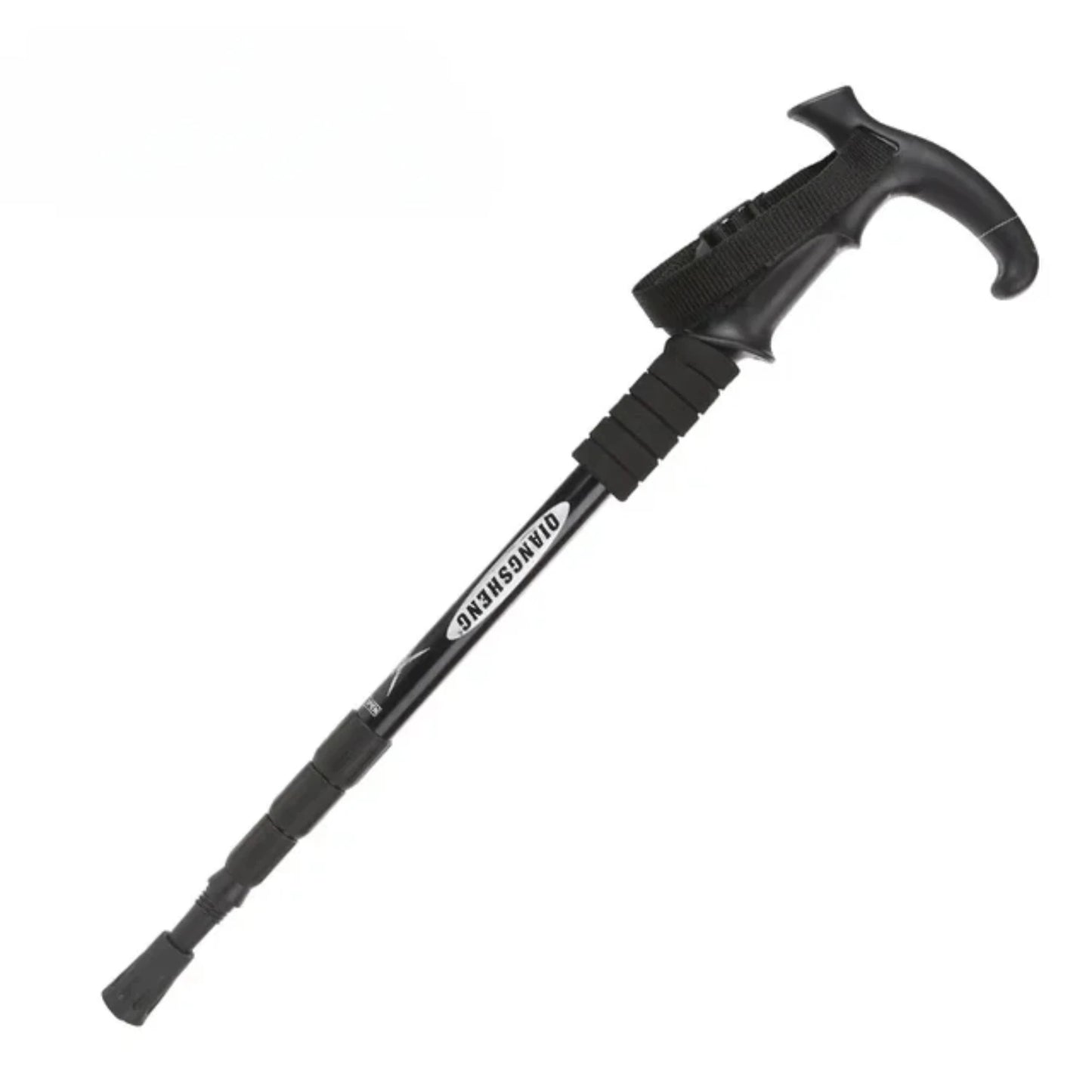 Aluminum Alloy Folding Walking Sticks  Hiking High-quality Trekking Poles 4-section Telescopic Walking Sticks  The Elderly
