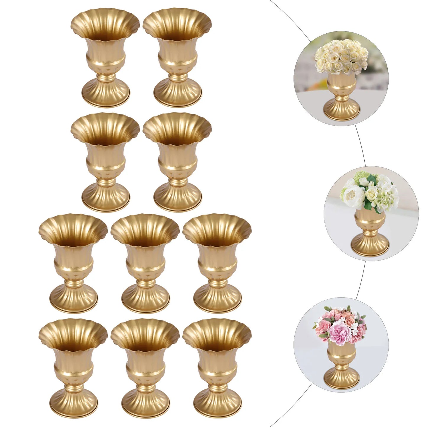 Stylish Wedding Flower Vase – Iron Construction with Baking Varnish, Perfect for Table Centerpieces