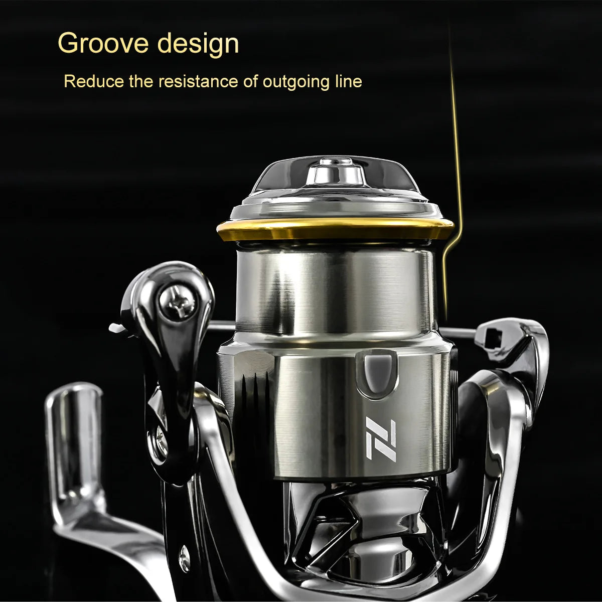 Dual Handle Spinning Reel 5.2:1 Gear Ratio 7+1 Bearing Left Right Hand Fishing Reel