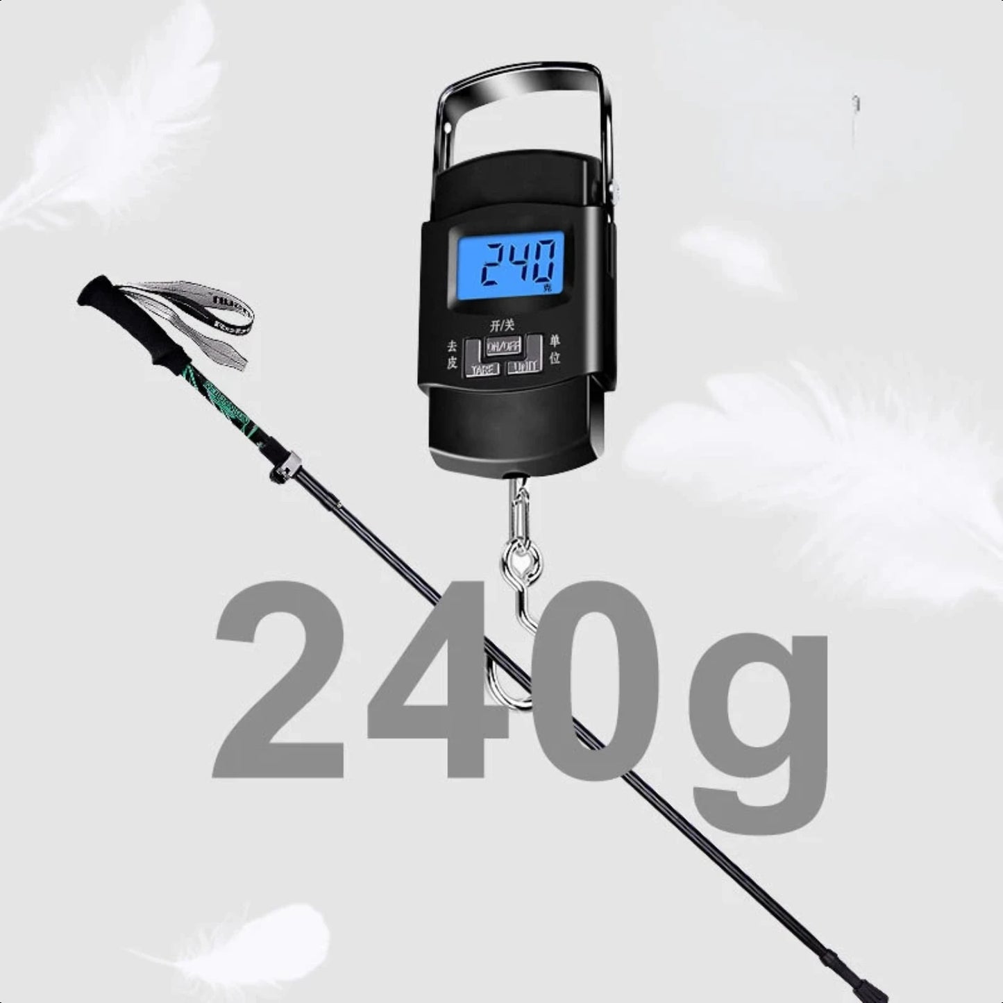 Portable, Lightweight and Convenient Collapsible Trekking Poles for Hiking and Walking: Easy-to-Carry Folding Hiking Stick, Comp