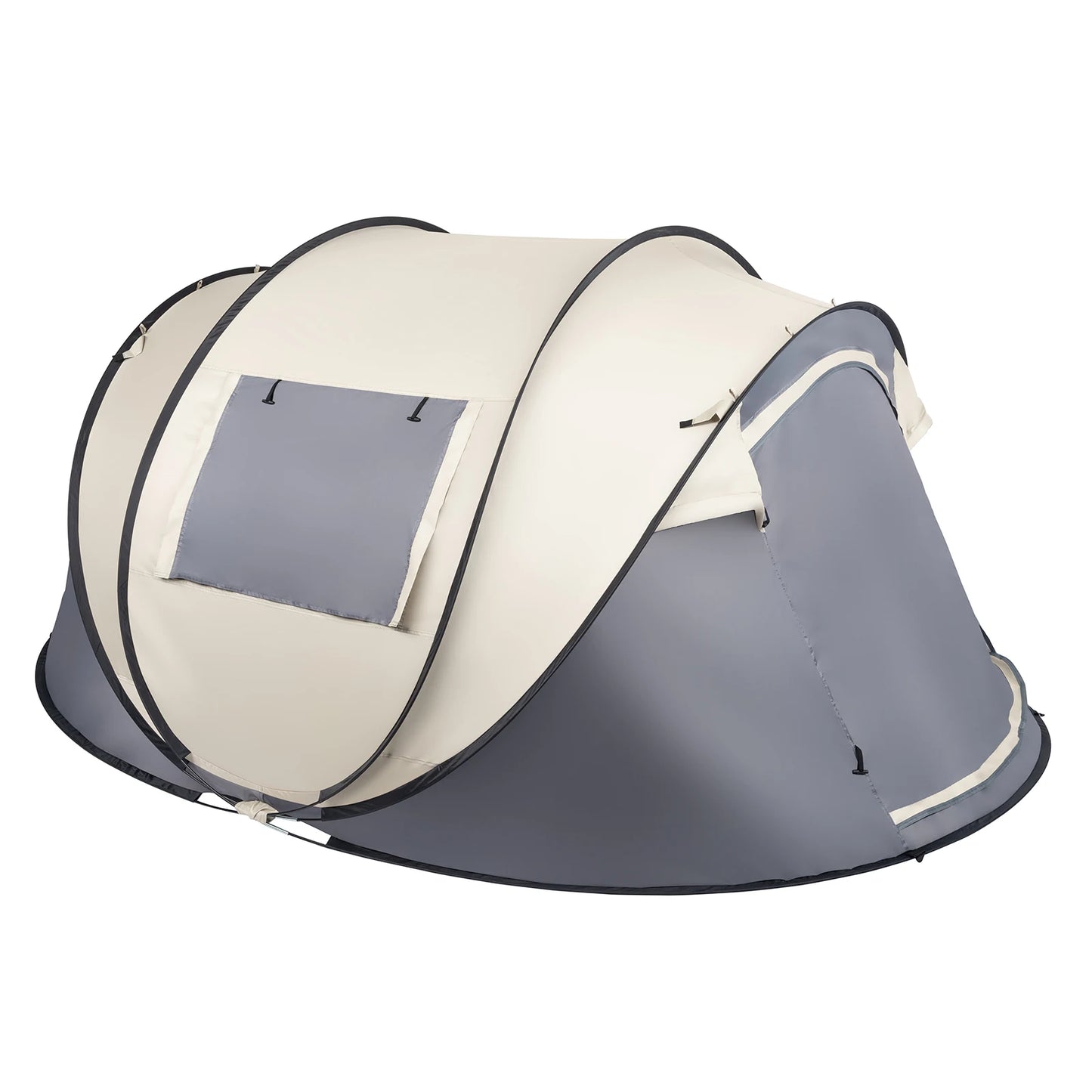 Camping Tent, 4 Person Pop Up,Easy Setup For Camping/Hiking/Fishing/Beach/Outdoor,Etc