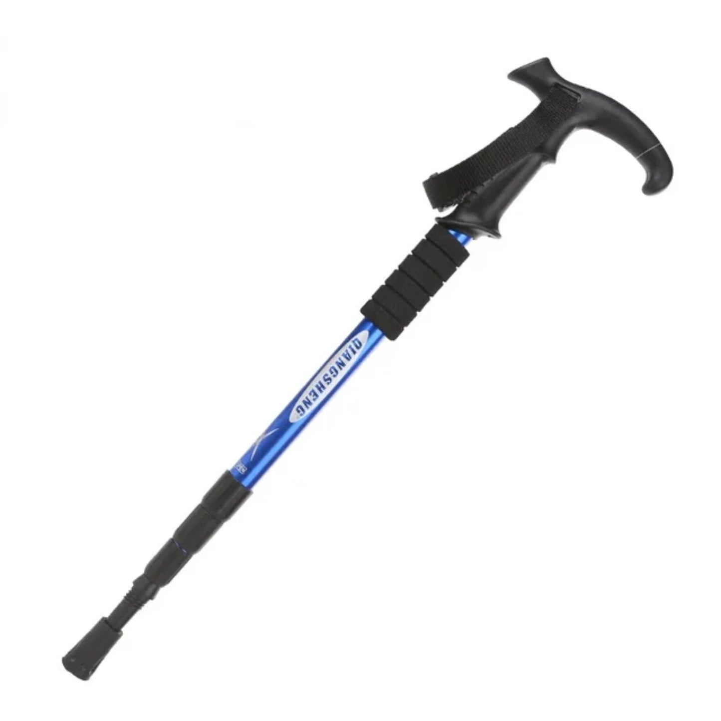 Aluminum Alloy Folding Walking Sticks  Hiking High-quality Trekking Poles 4-section Telescopic Walking Sticks  The Elderly