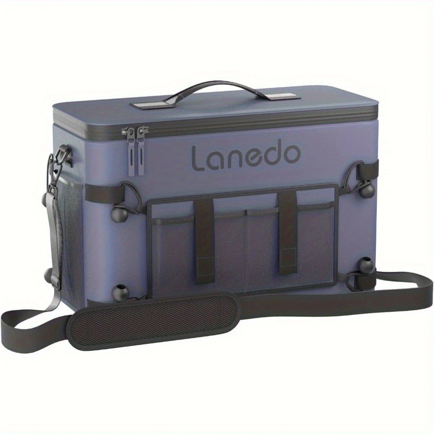Soft waterproof insulation bag, portable with shoulder strap, suitable for lunch, drinks, camping, fishing, both men and women